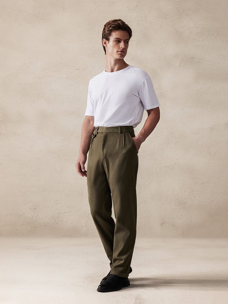 Casual Stretch Suede Pants