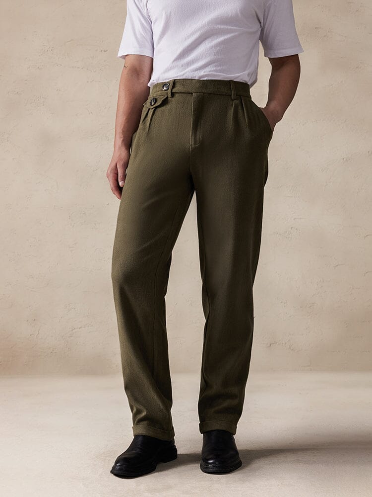 Casual Stretch Suede Pants