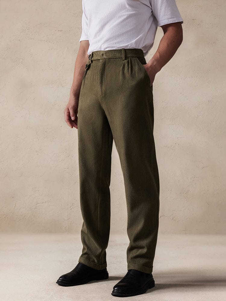 Casual Stretch Suede Pants