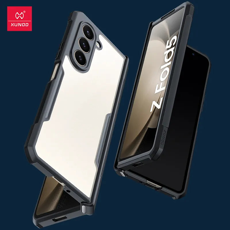 For Samsung Galaxy Z Fold5 Case,For Galaxy Z Fold 5 4 3 Phone Cover Shockproof Protective Shell Transparent Clear Cases