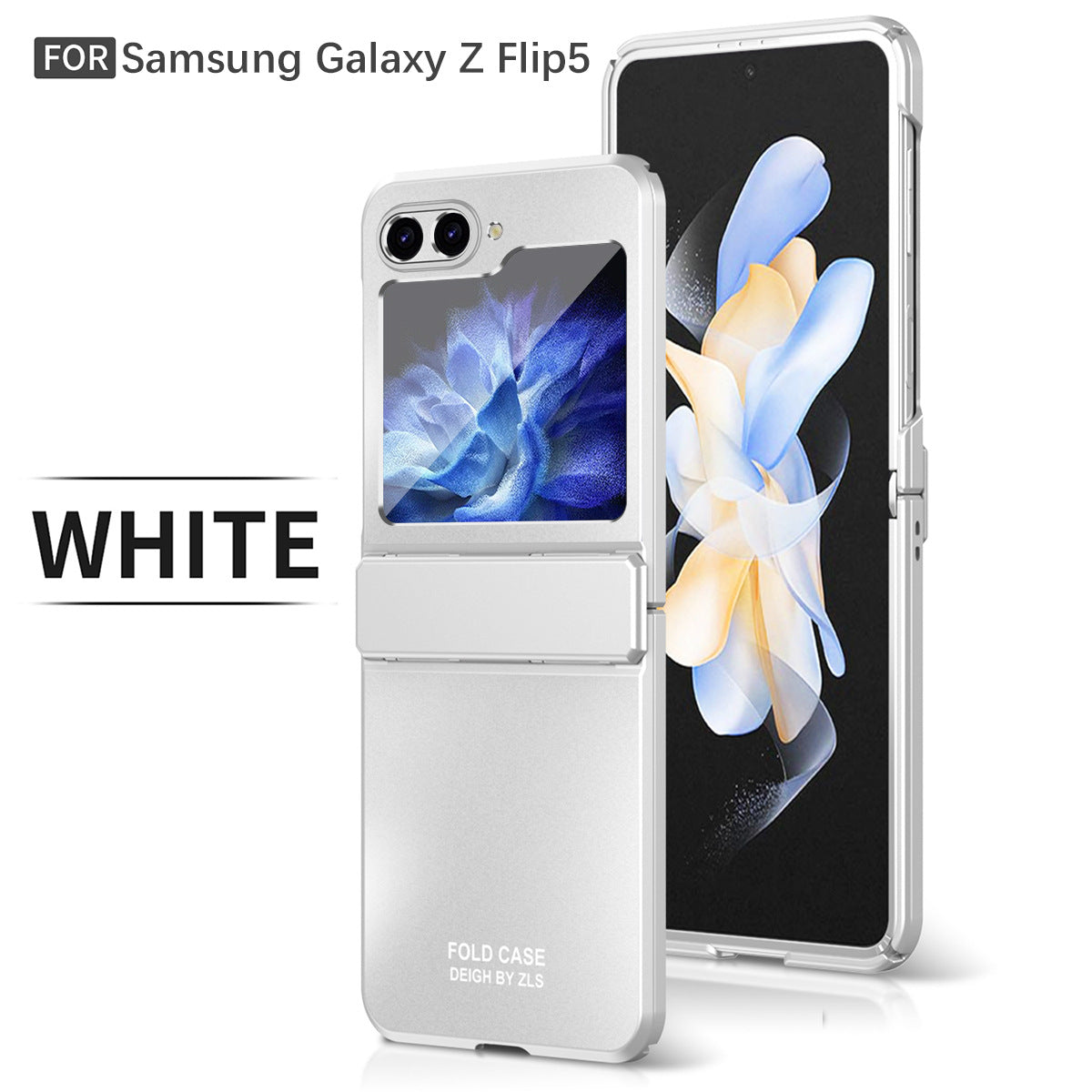 Frosted Plating Phone Case For Samsung Galaxy Z Flip5 Flip4 Flip3 5G