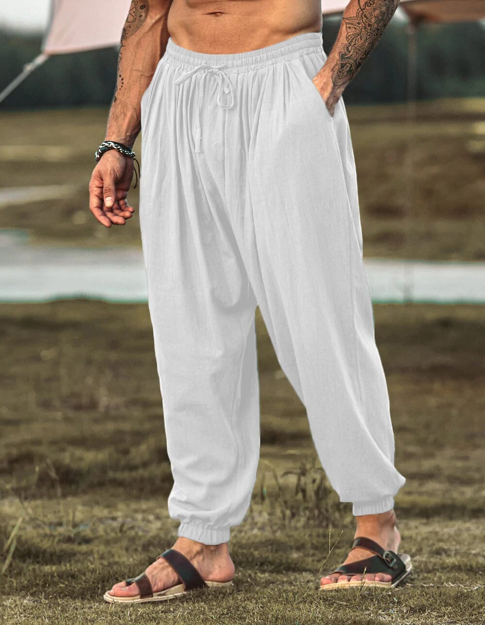 Loose Fit Linen Style Hippie Pants (US Only)