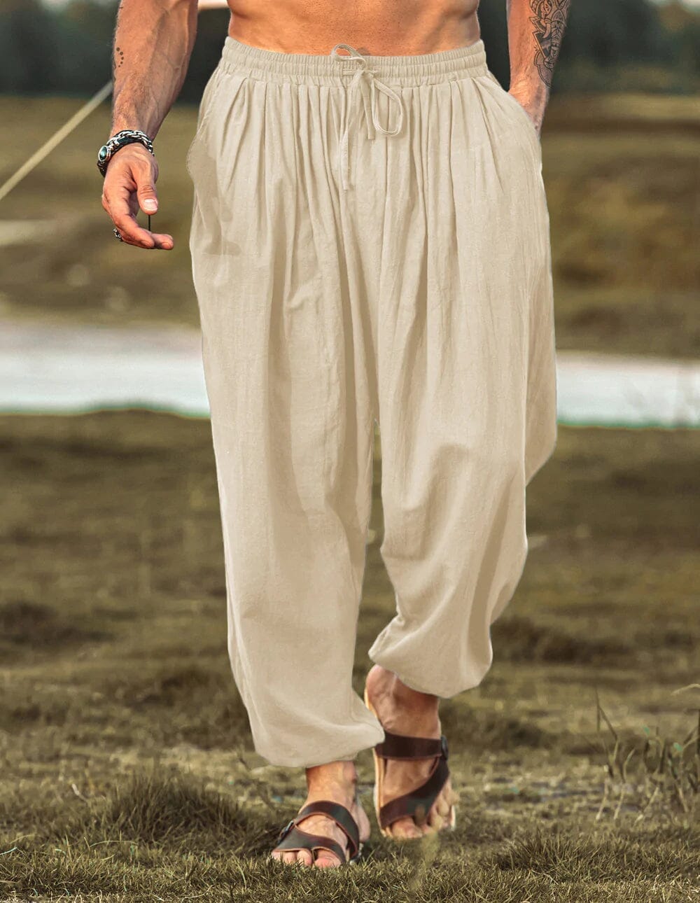 Loose Fit Linen Style Hippie Pants (US Only)