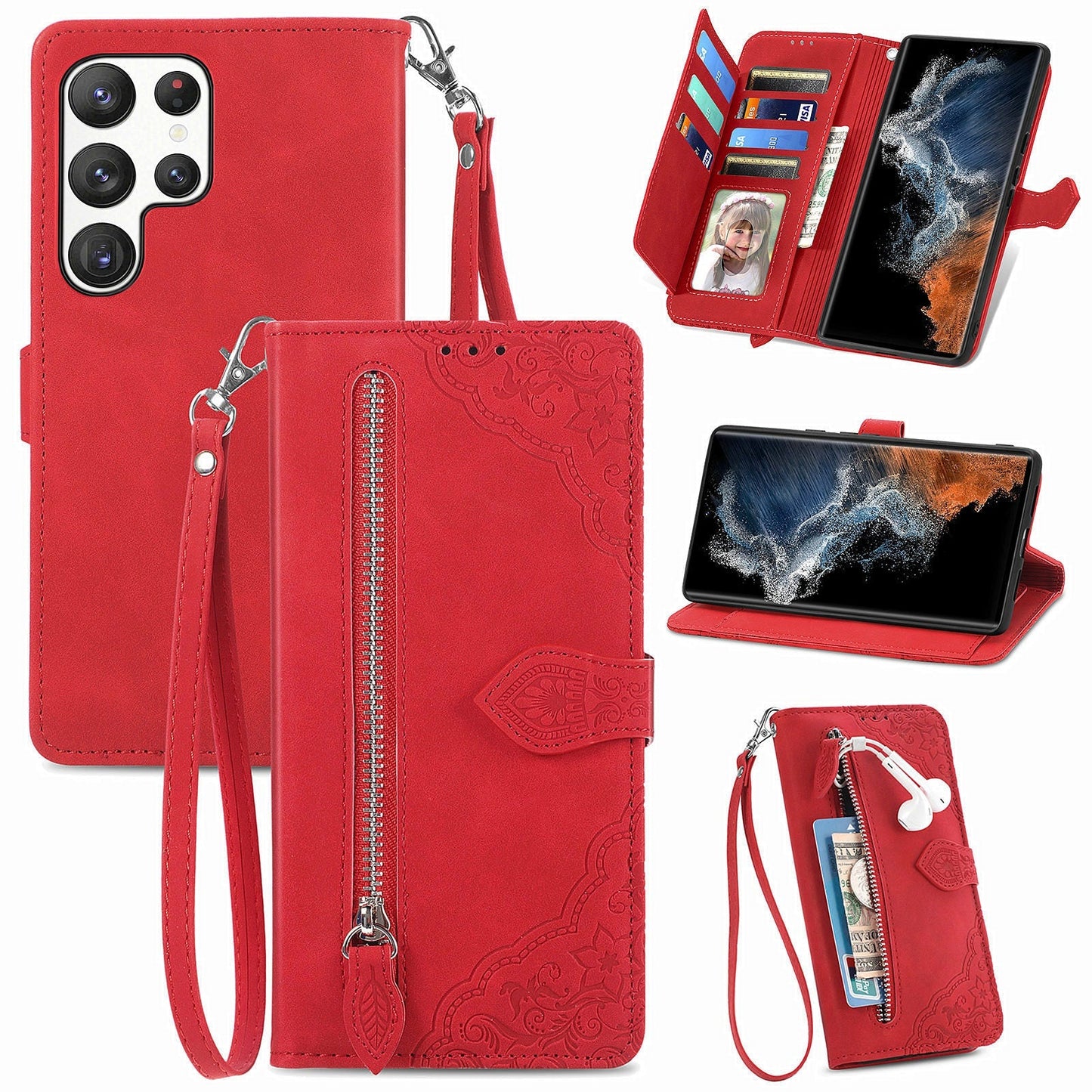 Versatile Elegance Wallet Flip Case for Samsung Galaxy Series