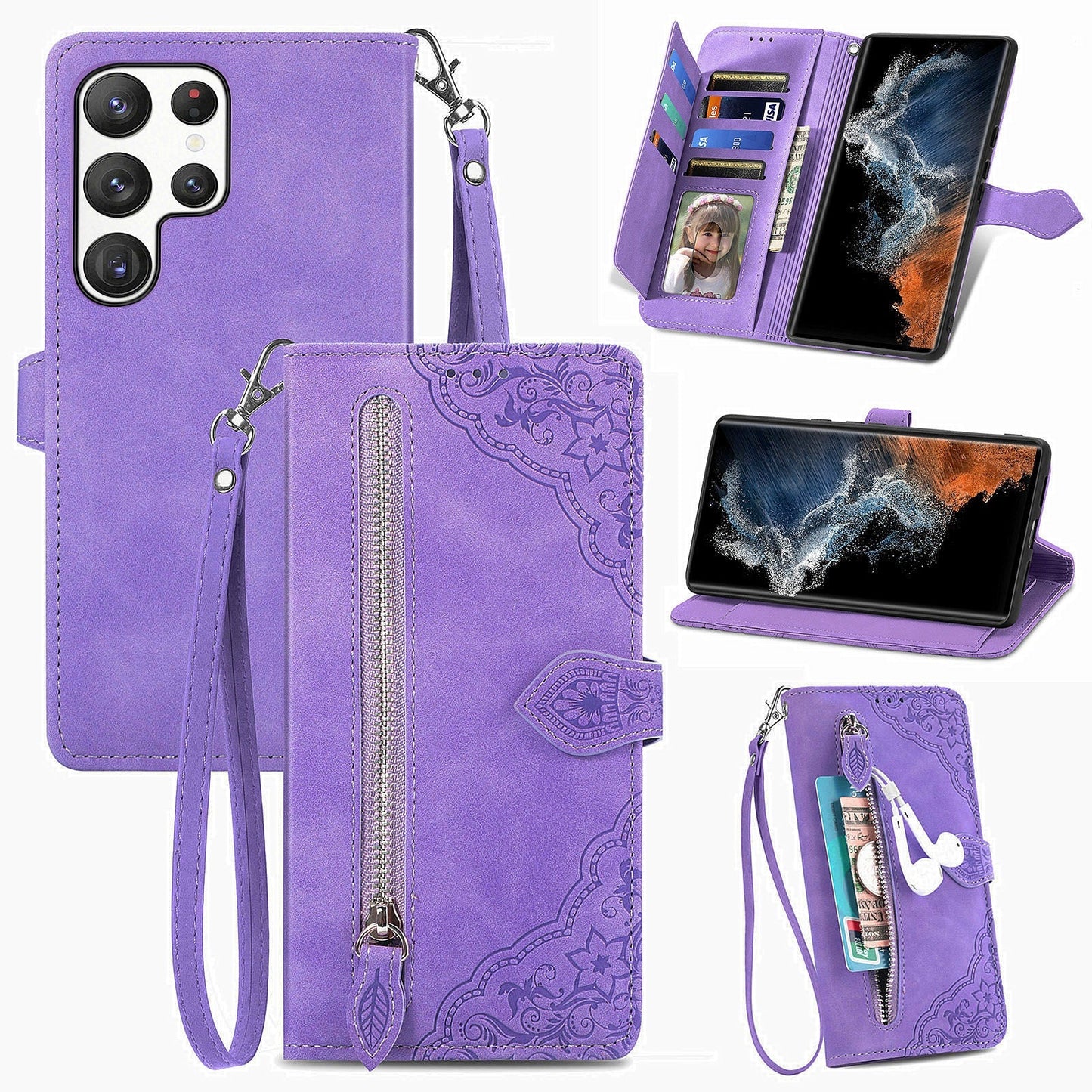 Versatile Elegance Wallet Flip Case for Samsung Galaxy Series