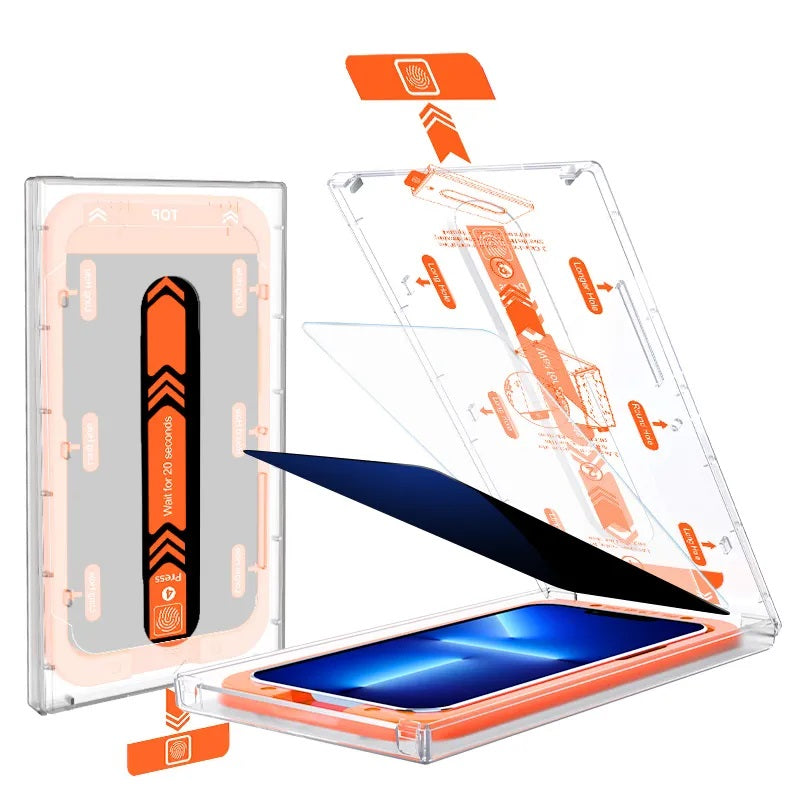 Premium Screen Protector For iPhone With Dust-free Film Mounter