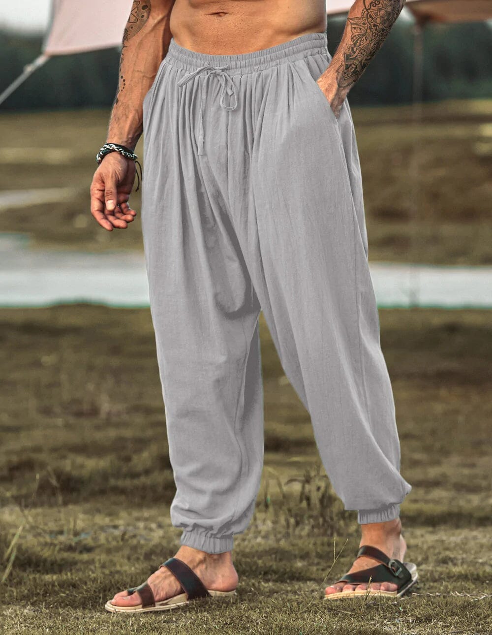 Loose Fit Linen Style Hippie Pants (US Only)