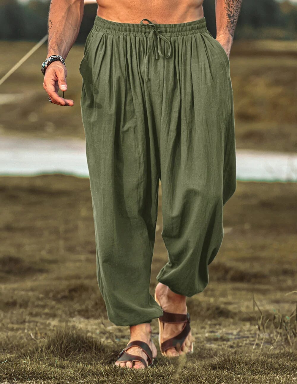 Loose Fit Linen Style Hippie Pants (US Only)