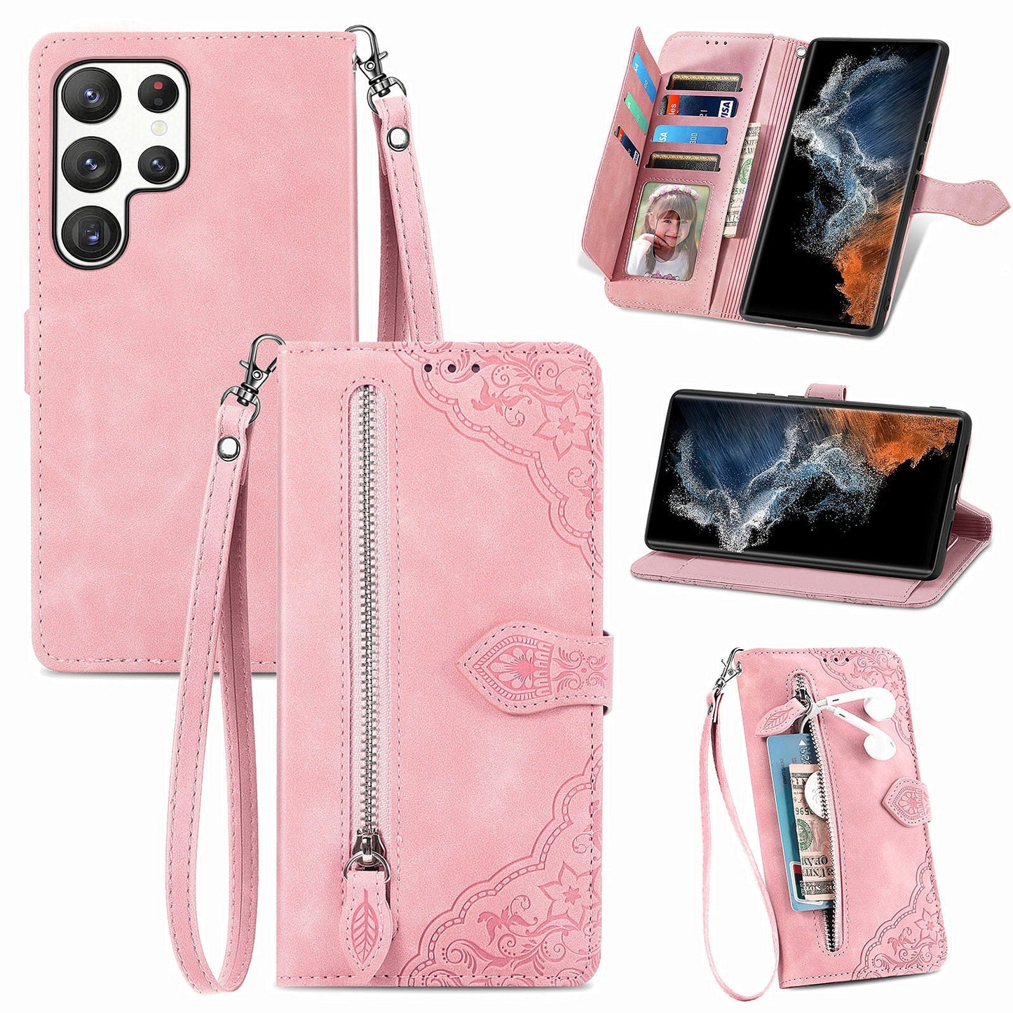 Versatile Elegance Wallet Flip Case for Samsung Galaxy Series