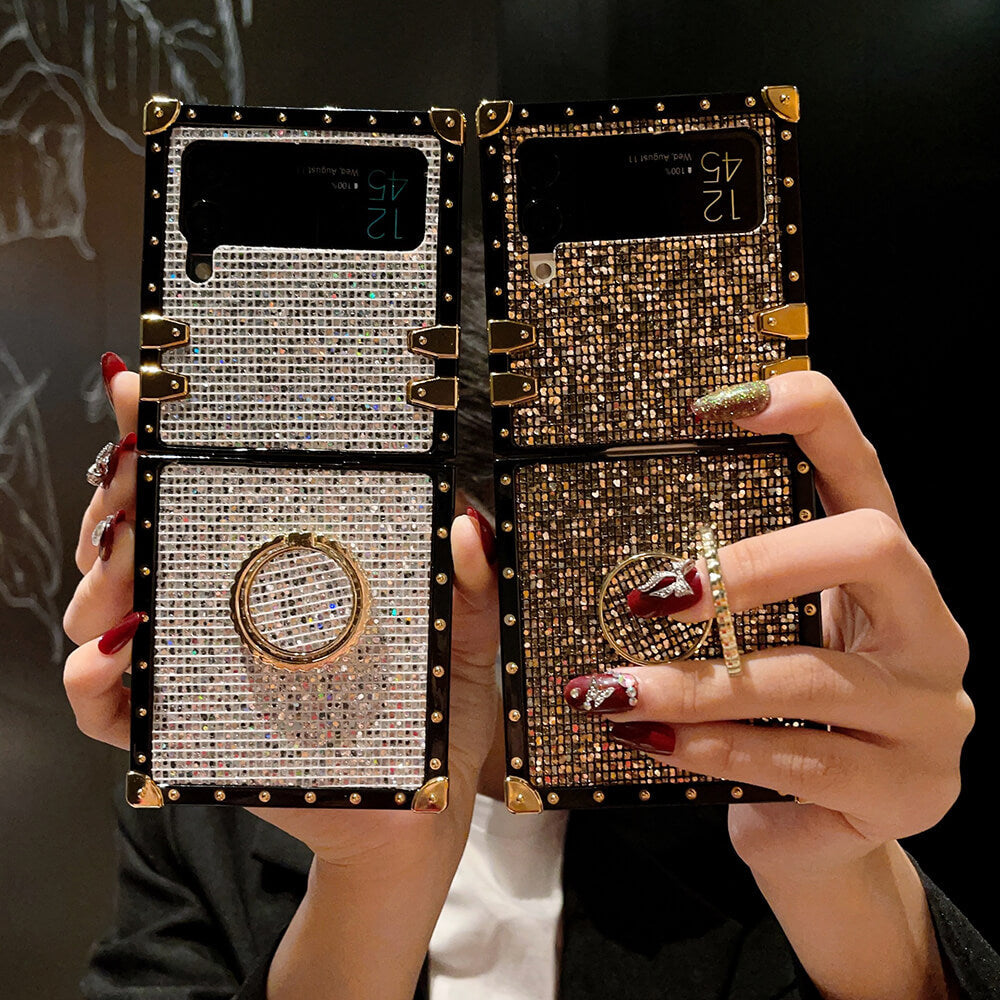 Shiny Ring Phone Case for Samsung Galaxy Z Flip 3/4/5