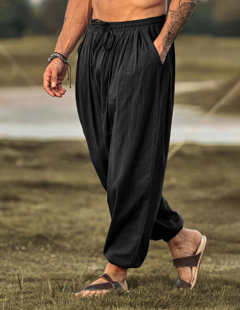 Loose Fit Linen Style Hippie Pants (US Only)