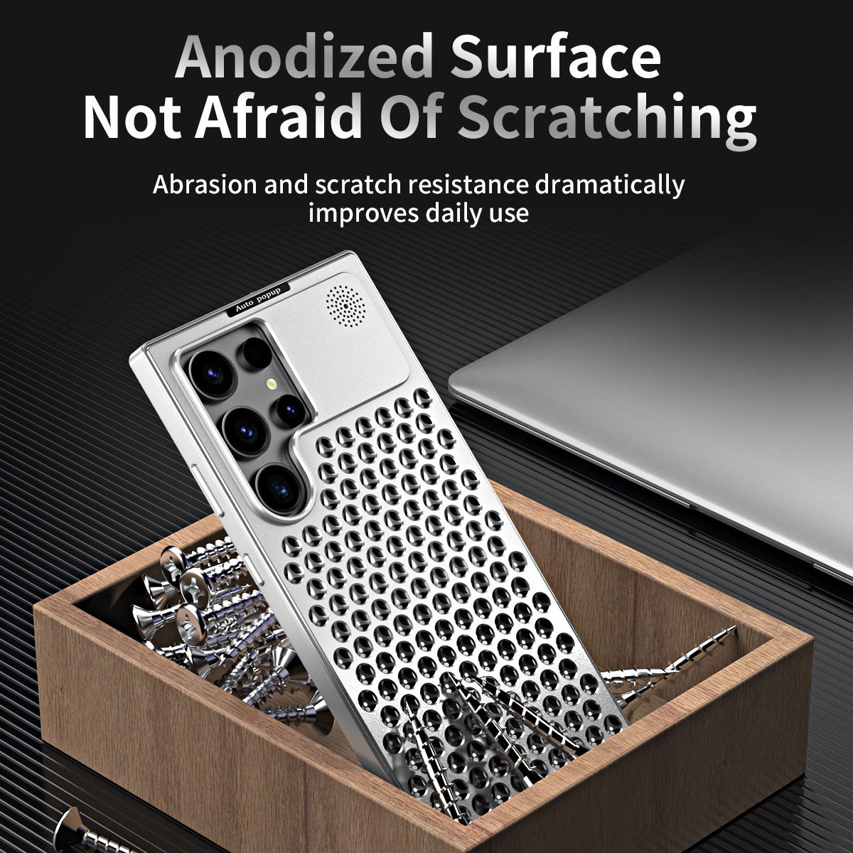 Aroma Diffuser Shell Aluminum Alloy Metal Heat Dissipation Anti-fall Phone Case For  Samsung Galaxy