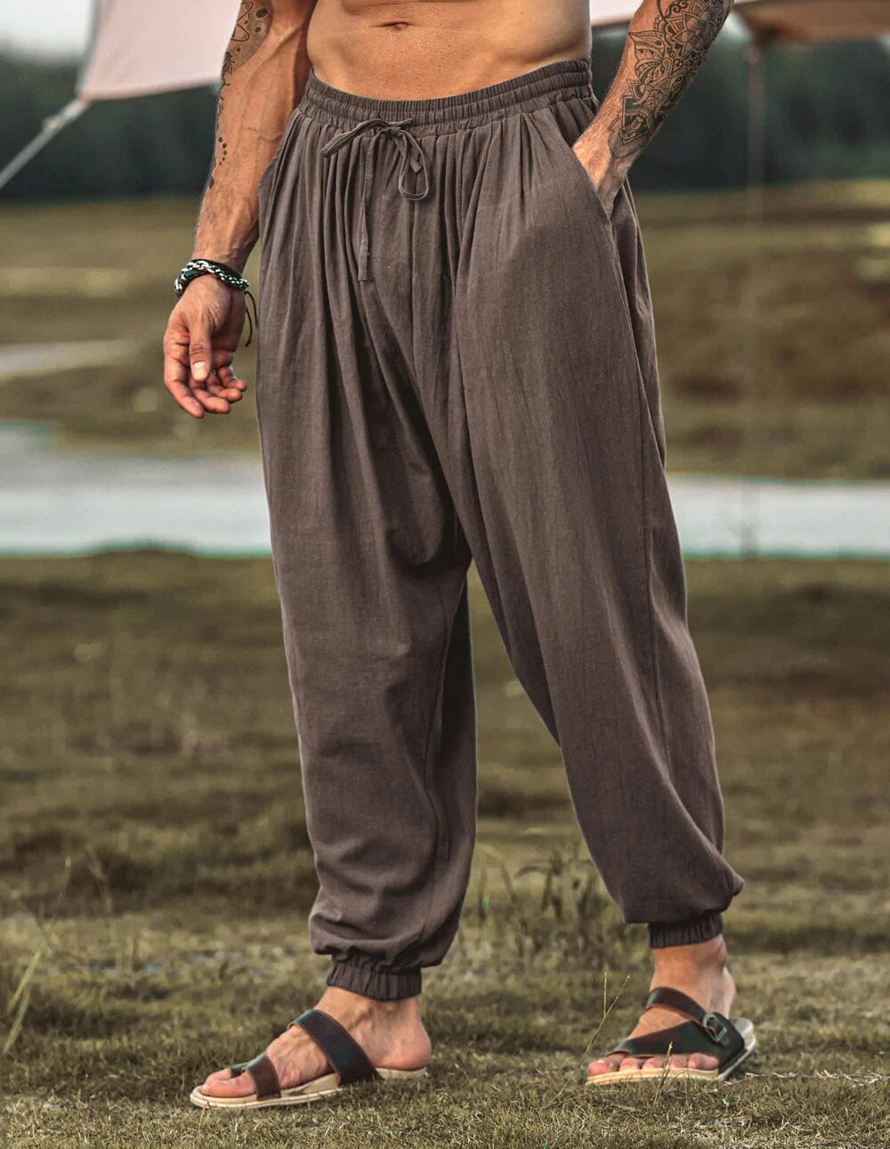 Loose Fit Linen Style Hippie Pants (US Only)