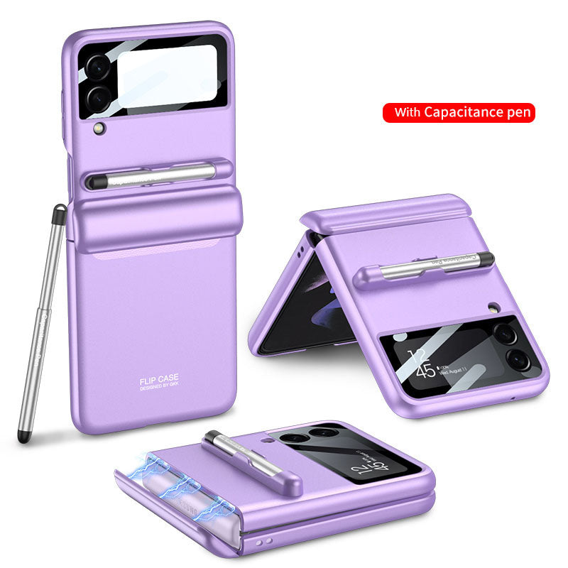 Magnetic All-included Shockproof Plastic Hard Cover For Samsung Galaxy Z Flip5 Flip4 Flip3 - Mycasety Mycasety