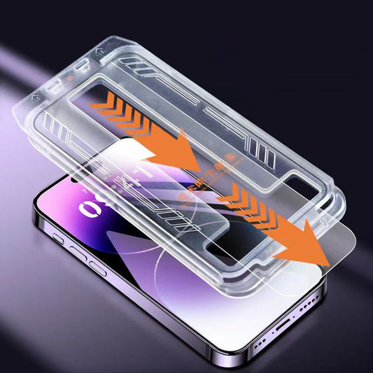 Premium Screen Protector For iPhone With Dust-free Film Mounter