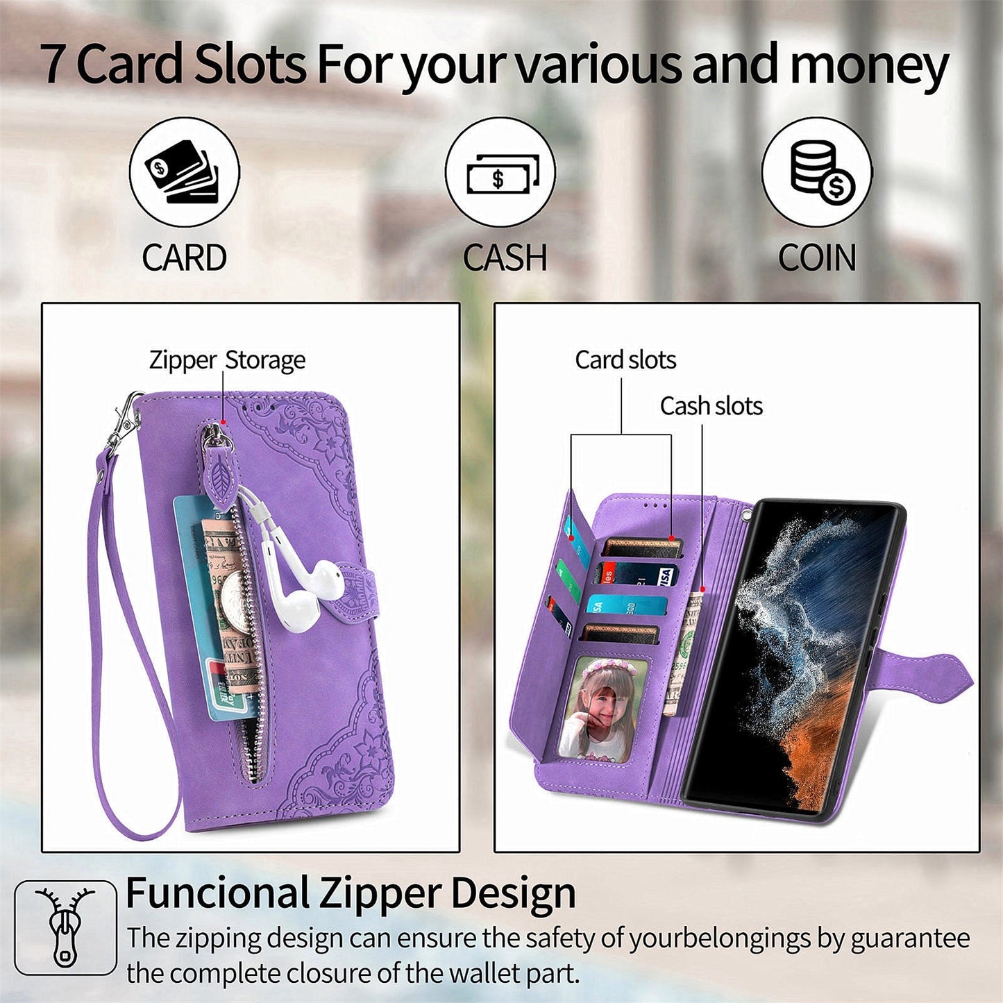 Versatile Elegance Wallet Flip Case for Samsung Galaxy Series