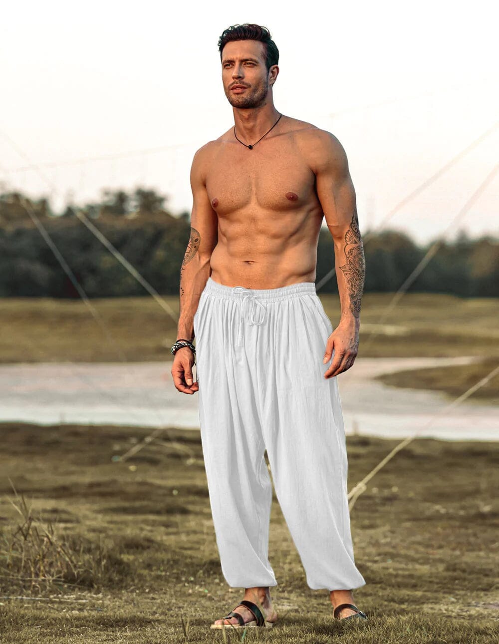 Loose Fit Linen Style Hippie Pants (US Only)