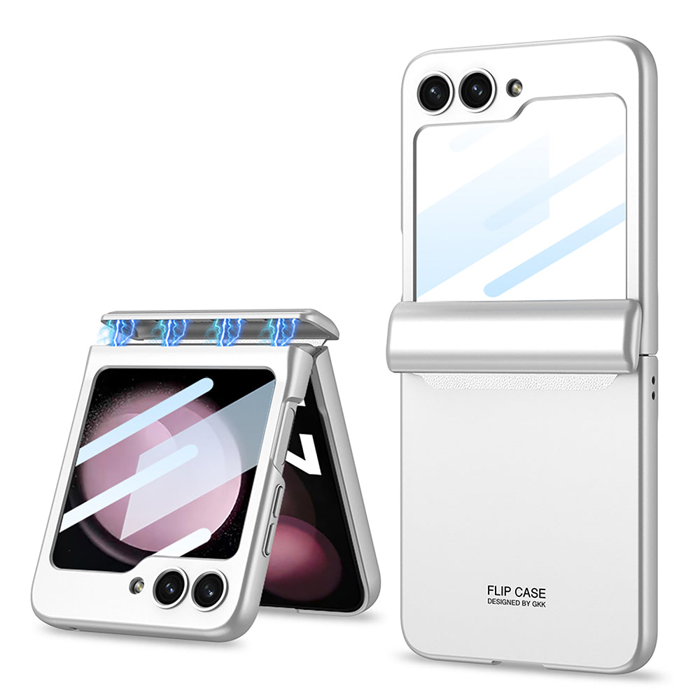 Magnetic All-included Shockproof Plastic Hard Cover For Samsung Galaxy Z Flip5 Flip4 Flip3