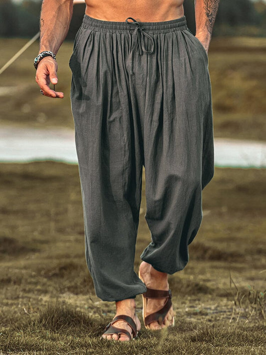 Loose Fit Linen Style Hippie Pants (US Only)