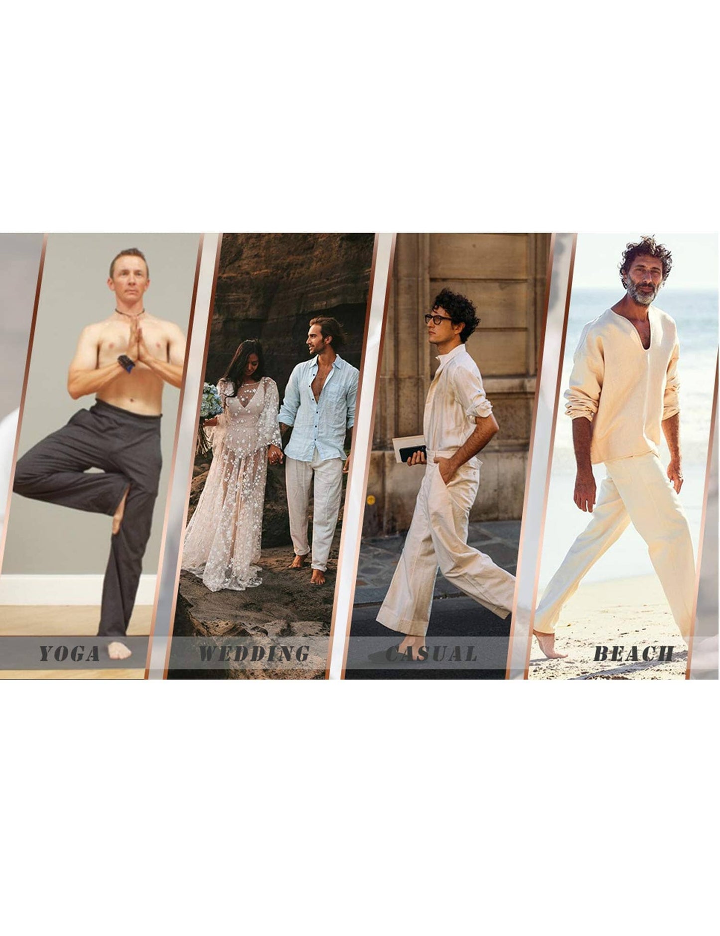 Linen Style Beach Yoga Trousers (US Only)