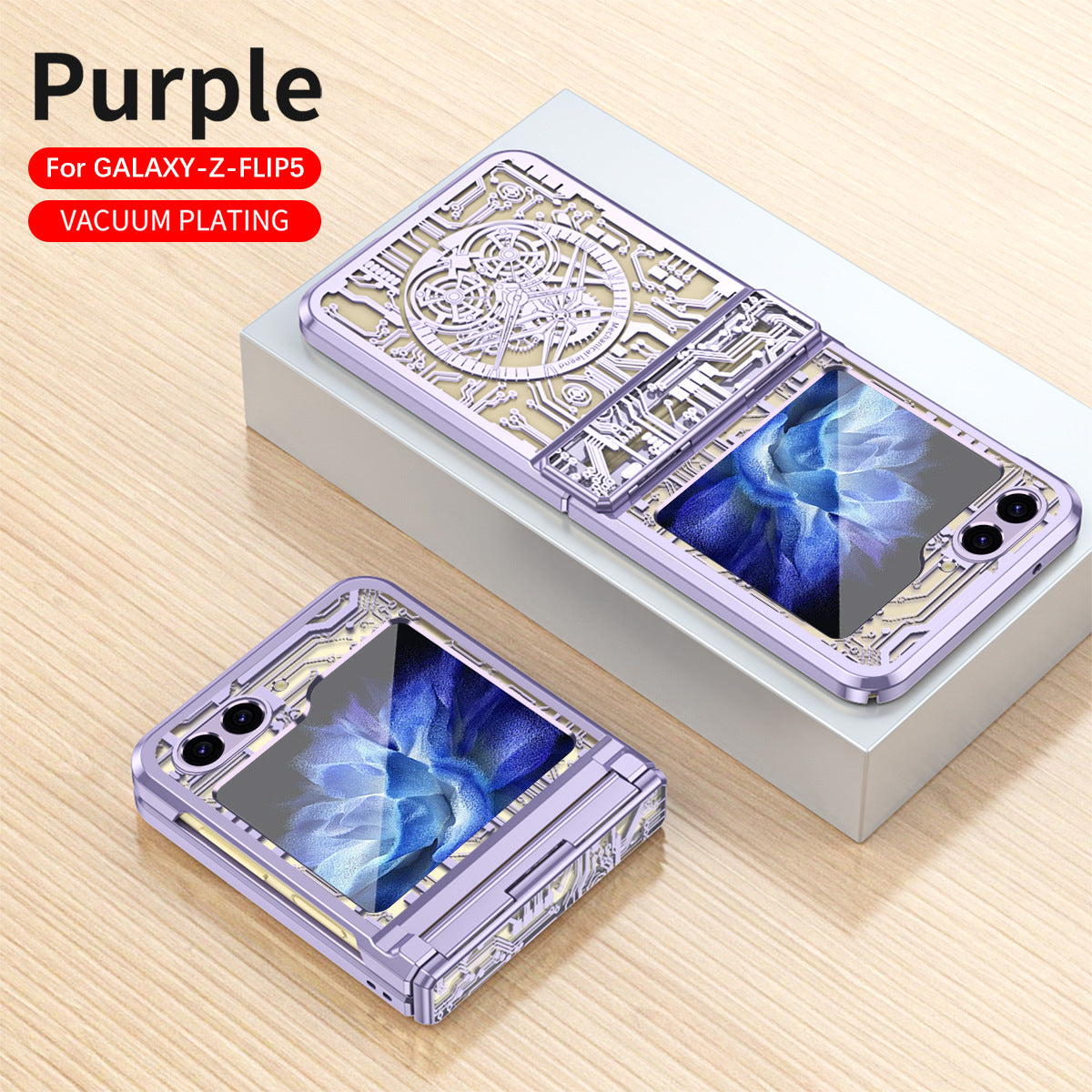 Luxury Electroplated Samsung Flip5 Flip4 Flip3 5G Case All-inclusive Drop-proof Protective Case