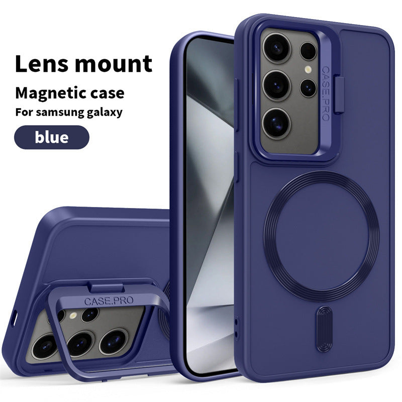 Large Lens Magnetic Holder Phone Case for Samsung Galaxy