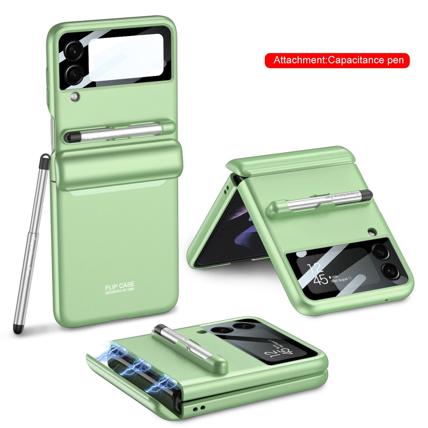 Magnetic All-included Shockproof Plastic Hard Cover For Samsung Galaxy Z Flip5 Flip4 Flip3 - Mycasety Mycasety