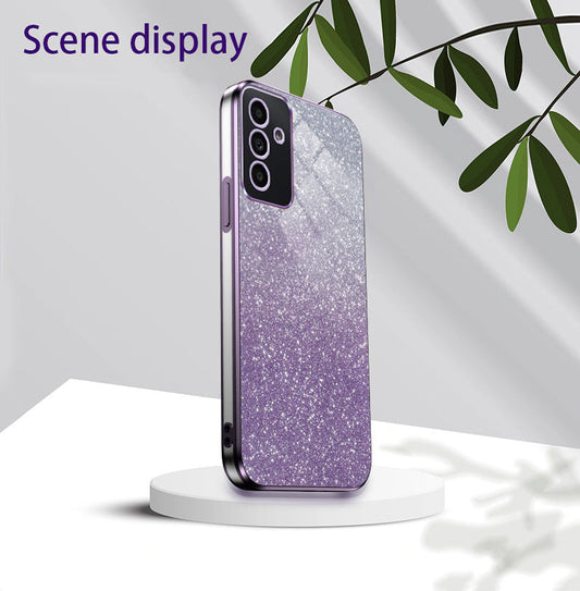 High-end Fashion Gradient Flash Powder Phone Case for Samsung Galaxy