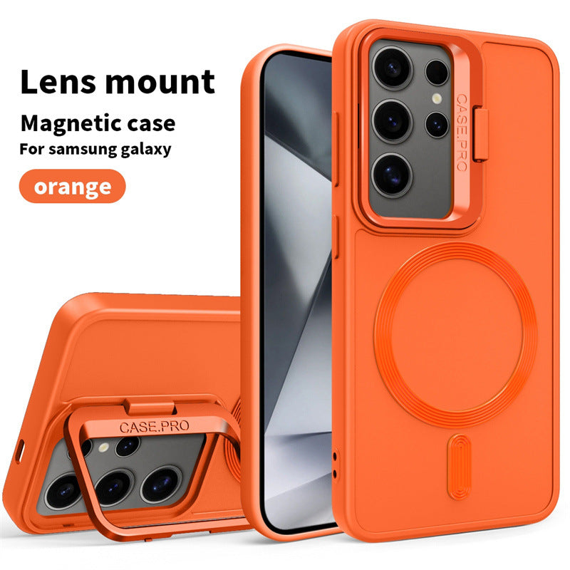 Large Lens Magnetic Holder Phone Case for Samsung Galaxy