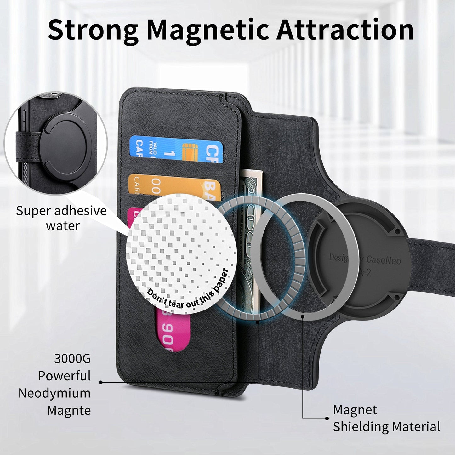 RFID 2-in-1 Detachable Wallet Magnetic Case for Samsung Galaxy