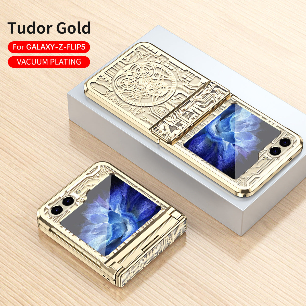 Luxury Electroplated Samsung Flip5 Flip4 Flip3 5G Case All-inclusive Drop-proof Protective Case