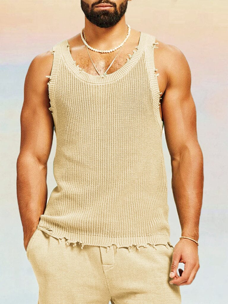 Casual Breathable Knit Tank Top