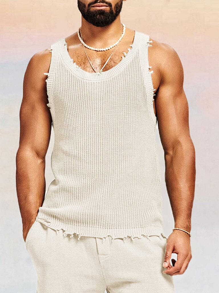 Casual Breathable Knit Tank Top