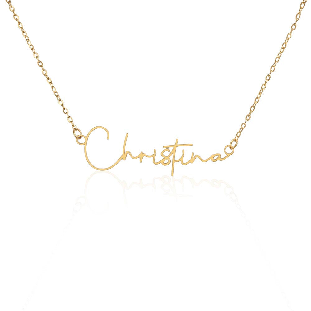 Personalized Signature Name Necklace