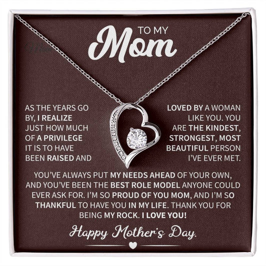 To My Mom - Forever Love Necklace (As the Years Go By)