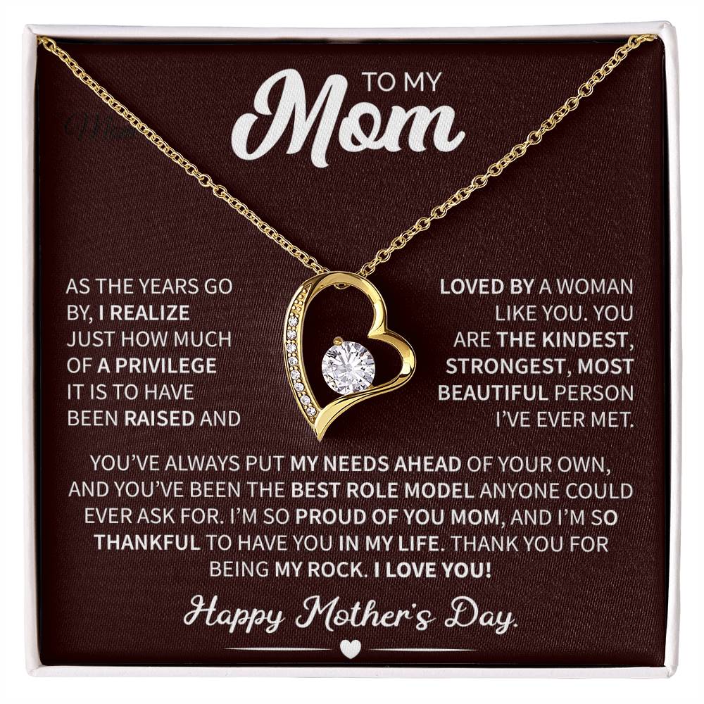 To My Mom - Forever Love Necklace (As the Years Go By)