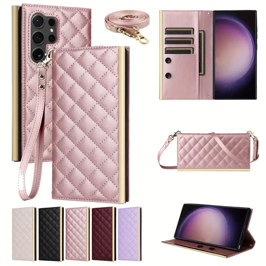 Crossbody Wallet Phone Case for Samsung Galaxy